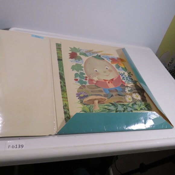 Vintage Nursery Rhyme 1957 pictures (5) LAMINATED 16.5” tall - Picture 3 of 14